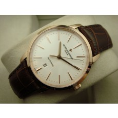 Vacheron Constantin Patrimony Swiss 2824 Automatic White Dial Stick Markers Rose Gold