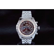 Breitling Bentley Chronograph Swiss 7750 Mens Automatic Red Dial