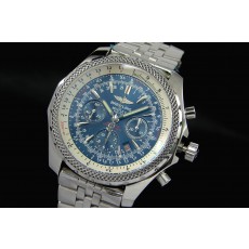 Breitling Bentley Chronograph Swiss 7750 Mens Automatic Blue Dial