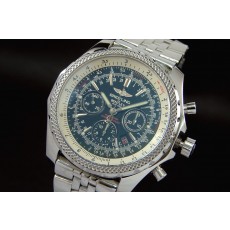 Breitling Bentley Chronograph Swiss 7750 Mens Automatic Blue Dial