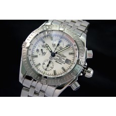 Breitling Chronomat Evolution Swiss 7750 Mens Automatic White Dial