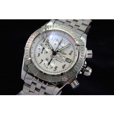 Breitling Chronomat Evolution Swiss 7750 Mens Automatic White Dial