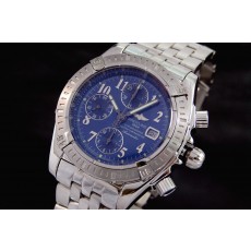 Breitling Chronomat Evolution Swiss 7750 Mens Automatic Royal Blue Dial