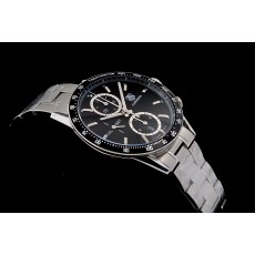 Tag Heuer Carrera Swiss 7750 Mens Quartz Black Dial