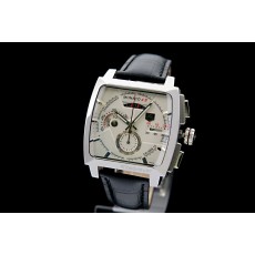 Tag Heuer Monaco Swiss 7750 Mens Quartz  White Dial