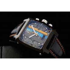 Tag Heuer Monaco Swiss 7750 Mens Automatic Black Dial 