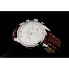 Breitling 1884 Swiss 7750 Mens Automatic White Dial Brown