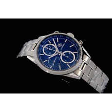 Tag Heuer Carrera Swiss 7750 Mens Quartz Blue Dial