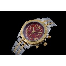 Breitling Chronomat B01Swiss 7750 Mens Automatic Red Dial Roman Numeral Markers