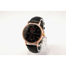 Replica Portofino 42mm IWC Swiss Chronograph Watch Black Leather Band20876