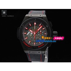 Hublot 703.ZM.1123.NR.FMO10 King Power Mens Automatic Stainless Steel Black Swiss 7750