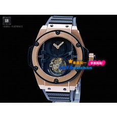 Hublot Big Bang TOURBILLON Mens Automatic Stainless Steel Black Swiss Tourbillion 