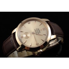 Omega Seamaster Swiss 2824 Mens Automatic Rose Gold Dial Sub-Dial Numeral Triangle Markers Rose Gold