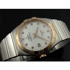 Omega Constellation Chronometer Swiss 2836-2 Ladies Automatic Rose Gold