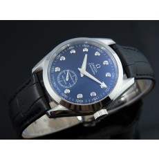 Omega Seamaster Swiss 2824 Mens Automatic Blue Dial Sub-Dial Diamond Markers