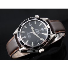 Omega Seamaster Swiss 2824 Mens Automatic Black Dial Stick Markers