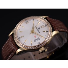 Jaeger LeCoultre Swiss 2824 Automatic White Dial Diamond Bezel Rose Gold