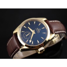 Omega Seamaster Swiss 2824 Mens Automatic Blue Dial Sub-Dial Triangle Markers Gold