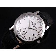 Vacheron Constantin Patrimony Swiss 2824 Automatic White Dial Sub-Dial Stick Markers 