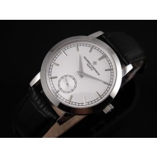 Vacheron Constantin Patrimony Swiss 2824 Automatic White Dial Sub-Dial Stick Markers 