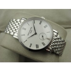 Patek Philippe Calatrava White Gold Automatic Swiss Watch Roman Numeral