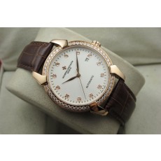 Vacheron Constantin Malte Diamond Marker and Bezel Swiss 2824 Automatic Rose Gold