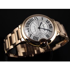 Cartier Ballon Bleu 42MM Swiss Automatic Mens Rose Gold L07