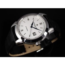 Vacheron Constantin Patrimony Swiss 2824 Automatic White Dial Stick Roman Numeral Markers 
