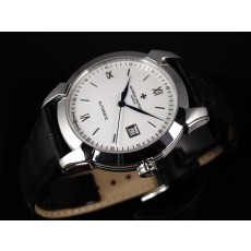 Vacheron Constantin Patrimony Swiss 2824 Automatic White Dial Stick Roman Numeral Markers 