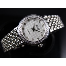 Piaget Dancer Swiss 2824 Quartz White Dial Diamond Markers