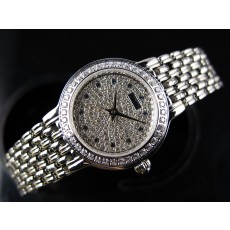 Piaget Dancer Swiss 2824 Quartz Silver Diamond Dial Diamond Markers