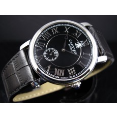 Cartier Calibre De Cartier Swiss 2824 Automatic Black Dial Roman Numeral Markers