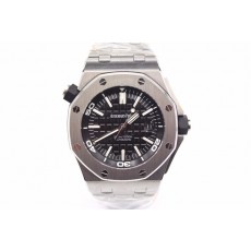 Royal Oak Offshore Black Dial Automatic Audemars Piguet Watch Stainless Steel Bracelet