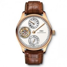 IWC Portuguese Mens Automatic White Swiss ETA 2824