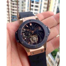 Hublot Big Bang Swiss Manual Watch Flying Tourbillon Skeleton Dial