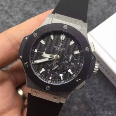 Hublot Big Bang Black Dial Chronograph Black Rubber Strap