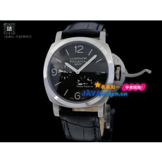 Panerai PAM 00321 Luminor GMT Mens Automatic Stainless Steel Black Swiss 7750