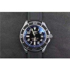 Breitling Superocean Swiss 2824-2 Movement-Super Luminous-Black Rubber Bracelet