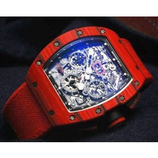 Richard Mille FlyBack Swiss Automatic Chronograph Red Strap  