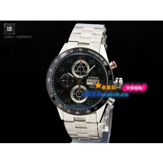 Tag Heuer CV2A10.BA0796 Grand Carrera Mens Automatic Stainless Steel Black Swiss ETA 7750