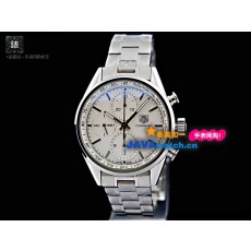 Tag Heuer Carrera Mens Automatic Stainless Steel White Swiss ETA 7750