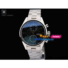 Tag Heuer CAS2110.BA0730 Carrera Mens Automatic Stainless Steel Black Swiss ETA 7750