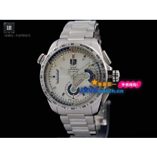 Tag Heuer CAV5185.FC6237 Grand Carrera Mens Automatic Stainless Steel White Swiss ETA 7750