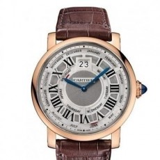 Cartier Rotonde W1580001 Mens Automatic Grey Swiss ETA 2824