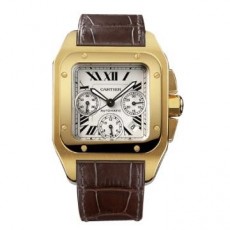  Cartier Santos W20096Y1 Mens Automatic Silver Swiss ETA 2824
