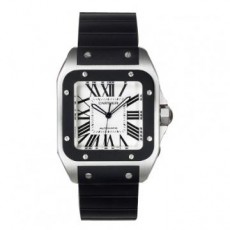  Cartier Santos W20121U2 Mens Automatic Silver Swiss ETA 2824