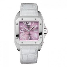  Cartier Santos W20133X8 Ladies Automatic Pink Swiss ETA 2824