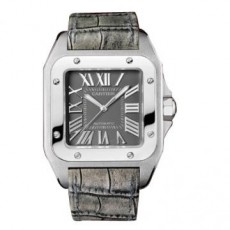  Cartier Santos W20134X8 Mens Automatic Silver Swiss ETA 2824