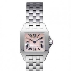 Cartier Santos W25075Z5 Ladies Quartz Pink Swiss ETA Quartz 