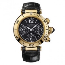  Cartier Pasha HPI00406 W3030017 Mens Automatic Black Swiss ETA 2824
